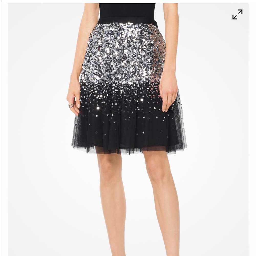 Michael Kors sequined tulle skirt